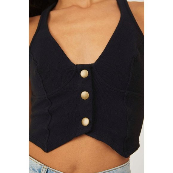 🎉LAST CHANCE🎉 NWT Free People Vera Vesty Cami / Black - Picture 4 of 6